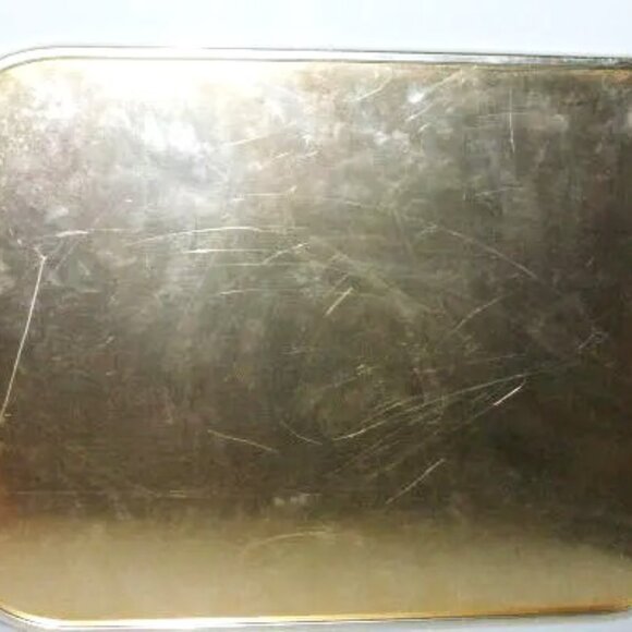MTL1 - Vintage Metal SERVING TRAY Aluminum Tray Beverage Tray Retro Tray - Picture 5 of 5